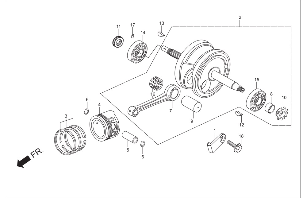 KRANK RULMANI SAG 8037